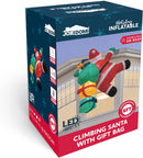 Joiedomi 6 FT Tall Christmas Inflatable Climbing Santa with Gift Bags, Blow Up Xmas Hanging Santa Outdoor Decorations with Build-in LEDs for Xmas Party Decor Yard Outside Garden Holiday Decorations — 7