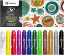 Artecho Tempera Paint Sticks, 12 Metallic Colors, Washable, Non-Toxic — 1