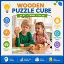 4 Pack Wooden Puzzle Brain Teasers Toy for Kids 3D Puzzles for Teens — 4