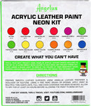 Angelus Neon Acrylic Leather Paint Set – 12 Vibrant Colors, 1 oz Each – Non-Toxic Leather, Canvas, Wood Paints for Customization and — 5