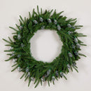 Nearly Natural 24in Pre-Lit Artificial Luxembourg Pine Christmas Wreath with Multicolored LED Lights — 4