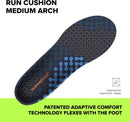 Superfeet Run Cushion Medium Arch Insoles for Runners with Medium Arch Support & Adaptive Comfort Technology - 9.5-11 Men / 10.5-12 Women - Blue — 2