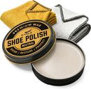 Eagle Shoe Polish Wax – Premium High-Gloss Shine – Restores Color, Covers Scuffs, Nourishes & Protects - 3-Piece Kit | Clear — 1