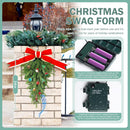 Pre-Lit Christmas Teardrop Swag, 24" Door Swag with 30 LED — 7