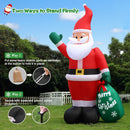 10 FT Christmas Inflatable Santa Claus Outdoor Decor for Yard, Giant Blow up Santa Decoration with Big Gift Bag, Built-in LED Lights for Garden Lawn Home Indoor Winter Holiday Party IP44 Weatherproof — 4