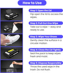 Shoe wipes Pack of 2 Total 60 Pcs Sneakers Cleaning Quick Wipes Removing Dirt and Stains with Disposable Shoe Wipe — 6