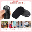1/2 Inch Heel Lifts, Gel Heel Raisers for Leg Length Discrepancies Black Foot Height Increase Insoles Soft Shoe Lifts for Women Men Uneven Legs Comfort Half Foot Insoles for Heels Pain, 1 Pair — 7