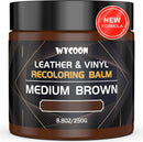 Medium Brown Leather Recoloring Balm, Color Restorer, Scratch Remover, Leather dye & Paint for Furniture, Couches,Car Seats — 1