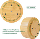 Utoplike Bamboo Rotating Art Supply Desk Organizer, Pencil Holder Desktop — 3