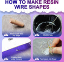 Teexpert UV Resin Dip for Wire Flowers Kit, 100g Crystal Clear UV Dip Resin with Pliers, 2Pcs 31FT Wires for Wire… — 3