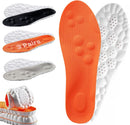 3 Pairs 4D Cloud Insoles for Men and Women,Trim to Fit Steppers Insoles - Black+orange+gray — 1