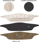 Back of Heel Cushion Pads, Adhesive Heel Grips Inserts for Women Men, Reusable Heel Guards Liners for Loose Shoes, Too Big Boots, Improve Shoe Fit, 2pcs-Black+4pcs-Beige — 3