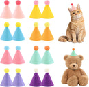 CANREVEL Mini Party Hats for Stuffed Animals Headwear, Birthday Hats | Felt - 16 PCS — 1