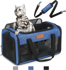 PETUX Airline Approved Pet Carrier for Small Cats up to 12 lb, Blue
