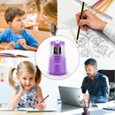 JARLINK Electric Pencil Sharpener, Heavy Duty Helical Blade, Auto Stop | Purple — 7