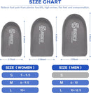 1/2 inch Heel Lifts Inserts Cushioned Arch Support Insoles with Hidden Lift Technology, Plantar Fasciitis Relief Inserts, Anti-Slip Heel Pads for All Day Standing Support (1 Pair) (Medium) — 2