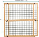 MYPET Wire Mesh Dog Gate: 29.5"-50" Wide, Pressure Mounted with No Tools;…