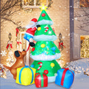 AKEYDIY 7.7 FT Inflatable Christmas Tree with A Santa Chased by Dog Inflatable Christmas Decorations Outdoor- Blow Ups Xmas Tree Yard Decorations LED Lighted Décor for Holiday|Party|Garden|Lawn|Patio — 1