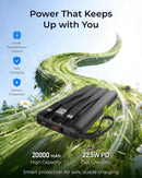 VRURC Portable Charger 4-Built-in-Cables 20000mAh Fast Charging Power Bank photo 3