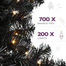 YITAHOME Prelit Black Pencil Christmas Tree 6 FT with Remote — 2