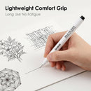 Grabie Micro Fineliner Pens, 6 Black Waterproof Drawing Pens | 6-Black — 6
