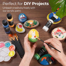 Nicpro Acrylic Paint Set 24 Colors 2oz with 12 Brushes & Palette | 2 Fl Oz (Pack of 24) — 8