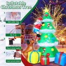 AKEYDIY 7.7 FT Inflatable Christmas Tree with A Santa Chased by Dog Inflatable Christmas Decorations Outdoor- Blow Ups Xmas Tree Yard Decorations LED Lighted Décor for Holiday|Party|Garden|Lawn|Patio — 2