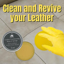 G.B.S Leather Milk Conditioner & Cleaner – 5 oz – Natural, Non-Toxic – Restores Dry, Cracked & Scratched Leather – Waterproofs & Protects – Includes Sponge Applicator — 6