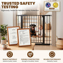 Mumeasy 36" Extra Tall Dog Gate,29.7"-40.5" Baby Gate for Stairs & Doorways