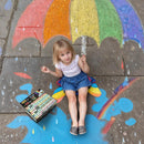 160 PCS Sidewalk Chalk for Kids –14 Colors, Non-Toxic Washable Jumbo Chalks — 7