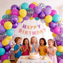 Pink Blue Purple Balloon, 68 Pcs 12 Inches Hot Pink Metallic Purple Teal Yellow Balloons Confetti Balloons for Kids Magic Theme Birthday Decoration Baby Shower Engagement Party Supplies — 5