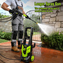 Pressure Washer, Portable Power Washer, 4 Quick Connect Nozzles, High Pressure Cleaning Machine for Car Fence Driveway Patio Washing and More(Light Green) — 7