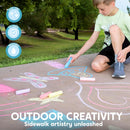 JOYIN 60 PCS Sidewalk Chalk Set (10 colors), Non-Toxic Washable Outdoor Jumbo Chalk Set for Painting on Chalkboard, Art Play and Playground Toy — 7