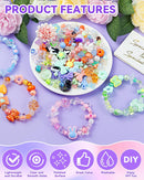 FIVEIZERO 480PCS Assorted Acrylic Beads for Jewelry & Bracelet Making — 3