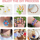 Redtwo 4mm Seed Beads for Bracelets, 24 Colors 3400Pcs Bracelet Making Kit — 8