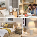 11.8’’ Small Table Lamps Set of 2 for Bedroom Kid’s Room Home Office, White — 7