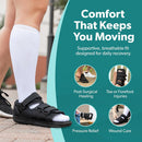 BraceAbility Post Op Shoe - Adjustable Orthopedic Medical Walking Boot for Broken Foot, Broken Toe, Stress Fracture and Injuries, Universal Cast Shoe for Men and Women After Foot Surgery (L - Female) — 4