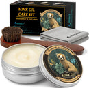Mink Oil for Leather Boots, Leather Cleaner and Conditioner 3.53oz, All-Natural and Waterproof — 1