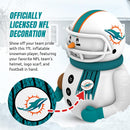 Sporticulture Miami Dolphins Inflatable Snowman Player – 7 Ft Tall Yard Decoration w/LED Lights | NFL Holiday Football Snowman | Built-in Blower Motor, Weather-Resistant, Indoor/Outdoor Use — 6