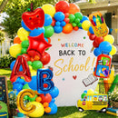 Back to School Decorations First Day of School Decorations Back to School Balloon Arch Garland Kit 158Pcs Rainbow Balloons with School Theme Foil Balloons for Classroom School Party Supplies — 4