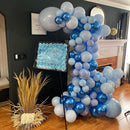 Blue Balloons Metallic Blue Balloon, 60Pcs 12Inch Chrome Blue Balloons Kit Macaron Light Pearl Navy Blue Latex Balloons for Birthday Wedding Party Decoration — 4