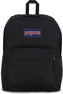 JanSport SuperBreak One Backpacks - Durable, Lightweight Bookbag with 1 Main Compartment, Front Utility Pocket with Built-in Organizer - Premium Backpack, Black | One Size — 1