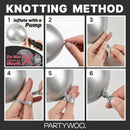 PartyWoo Black Balloons 50pcs Matte Latex Helium Balloons 12 Inch | Black-y18 — 7