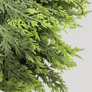 9Ft Christmas Cedar Garland with Lights Christmas Decorations, Real Touch Soft Lush Green Pine Cedar Garland for Mantel Front Door Porch Fireplace Stairs Table Outdoor Indoor Holiday Home Decor — 5