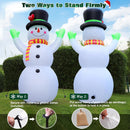 10 FT Christmas Inflatables Snowman Outdoor Yard Decorations, Giant Blow Up Snowman, Built-in Bright LED Lights, Huge Xmas Blowups Snow Man Outside Holiday Decor for Garden Patio Porch Lawn Home Party — 5