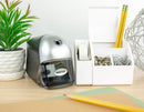 Bostitch Office QuietSharp Executive Heavy Duty Electric Pencil Sharpener for 65% Faster Sharpening and 6X Longer Cutter Life - Colored Pencil Compatible, Black — 5