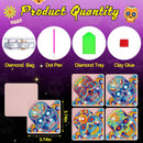 WIVICO 4Pcs Diamond Painting Bookmarks, Diamond Pearl Art Kits for Adults | Halloween Skull — 2