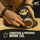 Leather Boot Care Kit – Mink Oil, Saddle Soap for Leather, Applicators & Cloth – Leather Care Kit, Boot Leather Care Kit, Leather Shoe Care Kit for Cowboy Boots, Work Boots, Shoes, and Tack — 8
