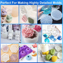 CHANGTIKEJI Silicone Mold Making Kit,64OZ Super Elastic Liquid Silicone for Mold Maker, Fast Cure Translucent… — 6