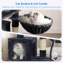 Heybly Cat Tree with Toy, 43.3 inch Cat Tower for Indoor Cats HCT004SG — 3